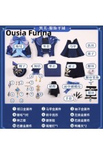1/3 Delusion Genshin Impact Pneuma and Ousia Furina Blue Cosplay Costume